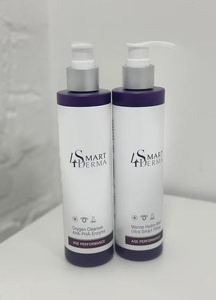 Smart4derma age performance oxygen cleanser aha-pha-enzyme гель для вмивання «активатор енергії» 250 мл