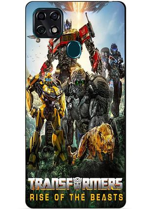 Чехол силиконовый бампер для zte blade 20 smart звероботы трансформеры transformers