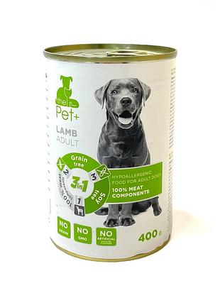 Консерва для взрослых собак всех пород thepet+ со вкусом ягненка