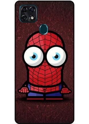 Чехол силиконовый бампер для zte blade 20 smart с рисунком миньон человек паук spider man