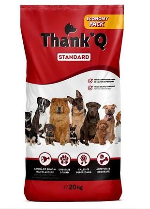 Корм сухой thank'q standard с ветчиной для взрослых собак всех пород 20 кг