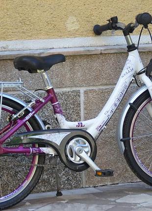 Дитячий велосипед для дівчинки boomer 20" / 3 шв.планетарка sram