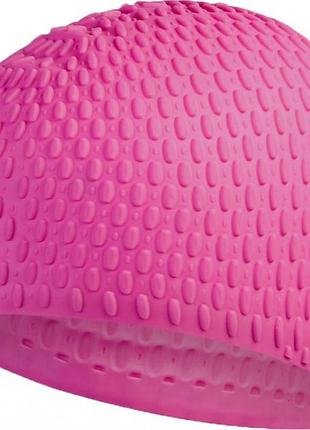 Шапочка для плавання спеедо оригінал speedo bubble cap au pink/purple assorted рожевий уні osfm 8-70929d669-1