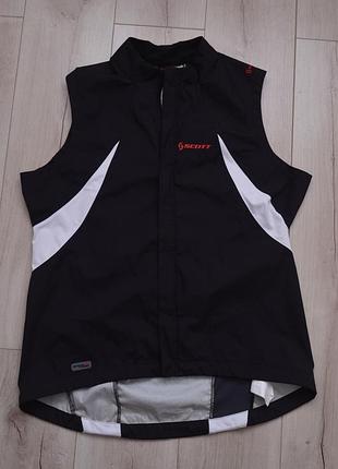 Чоловіча велобезрукавка scott windstopper