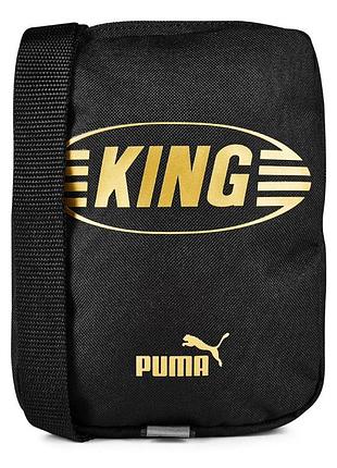 Чоловіча / жіноча сумка через плече пума оригінал puma king portable cross body bag black 079269 01