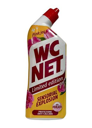 Гель для мытья унитаза wc net против известкового налета розовый взрыв e pink joy sensorial explosion, 700 мл