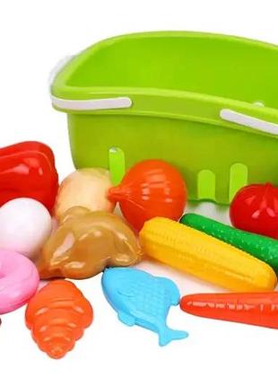 Детский набор продуктов в корзине технок 8720
