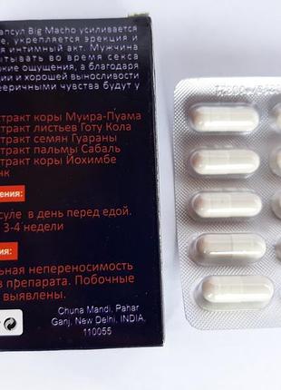 Big macho — капсули для потенції бад 3