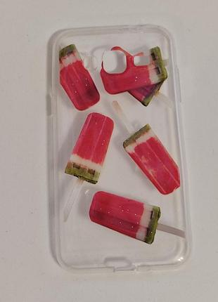 Чехол бампер "силиконовый 3d рисунок прозрачный" samsung j3 2015/j3 2016/j310/j320 2016/j3 prime