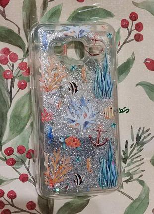 Чехол накладка "жидкие блестки fashion" samsung j3 2015/j3 2016/j310/j320 2016/j3 prime