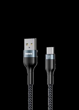 Кабель remax sury 2 usb 2.0 to type-c 2.4a 1m черный (rc-064a-b)
