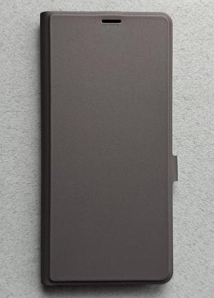 Samsung galaxy a07 5g чехол-книжка wave flap gray серый высококачественная искусственная кожа слоты для карт