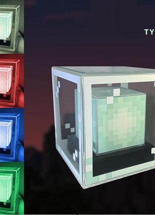 Светильник маяк майнкрафт minecraft beacon light ql-nl98 led на аккумуляторе usb