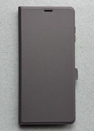 Samsung galaxy a17 чехол-книжка wave flap gray серый высококачественная искусственная кожа слоты для карт
