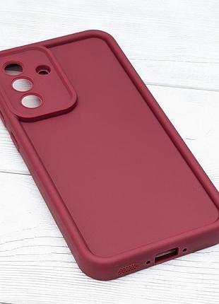 Чохол shock case для samsung galaxy a36 / a366 бампер силіконовий бордовий 3