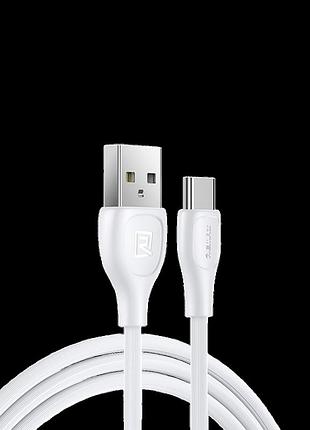 Кабель remax lesu pro usb 2.0 to type-c 2.1a 1m белый (rc-160a-w)