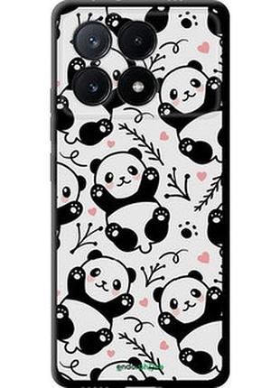 Чехол на xiaomi poco x6 pro панды "4318b-3497-2448"