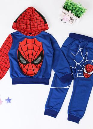 Детский спортивный костюм спайдермен человек-паук spiderman для мальчика на рост 95-140 120