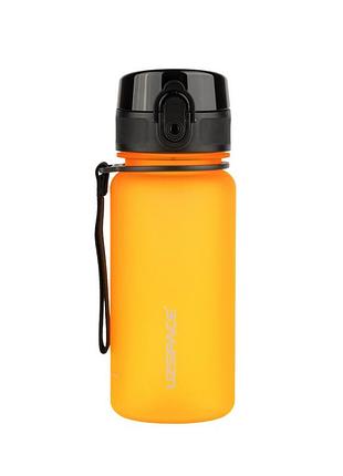 Бутылка для воды uzspace 3034(orange) 350 мл, оранжевая
