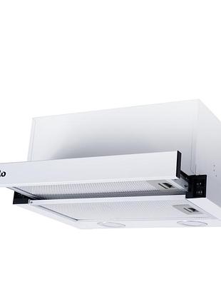 Телескопическая кухонная вытяжка ventolux garda 45 wh (700) led белая 45 см