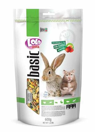 Lolopets корм для кролика фруктовый 600 г doypack 70105