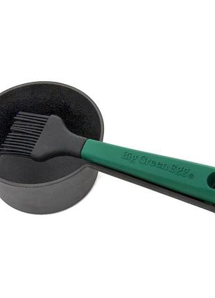 Чугунный сотейник с кисточкой для смазки big green egg 127822 код: 012960