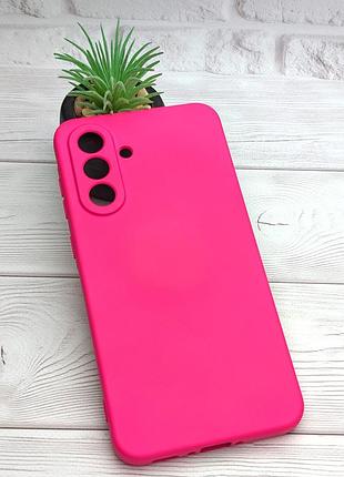 Чехол silicone case box для телефона samsung galaxy a37 / a376 бампер с микрофиброй розовый