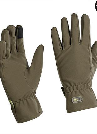 M-tac перчатки демисезонные soft shell olive