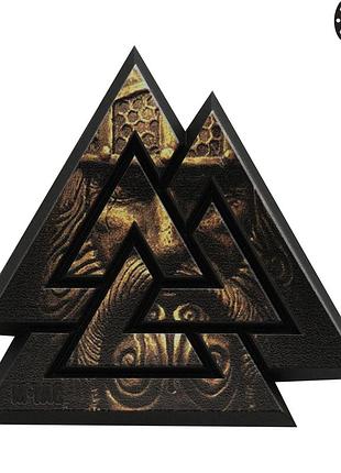 M-tac нашивка валькнут 3d pvc black/coyote