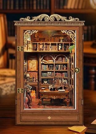 Бук нук старинный книжный дом интерьерный конструктор time book house diy book nook kit sq-47