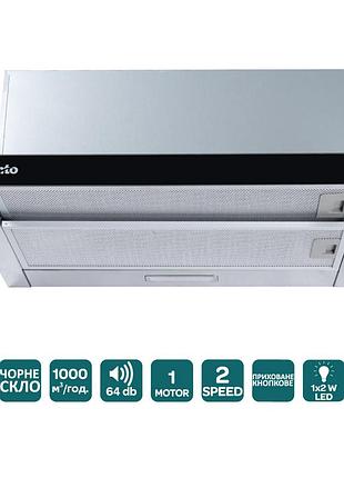 Вытяжка телескопическа нержавейка ventolux garda 60 bg (1000) led 2s