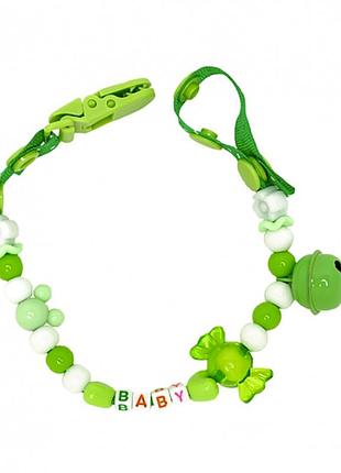 Цепочка для пустышки mgz-0500(green) с колокольчиком
