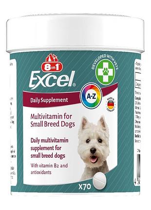 8 in 1 multi vitamin small breed-мультивітаміни для дрібних собак, 70 таблеток 8 in 1 multi vitamin small breed 109372 70 таблеток