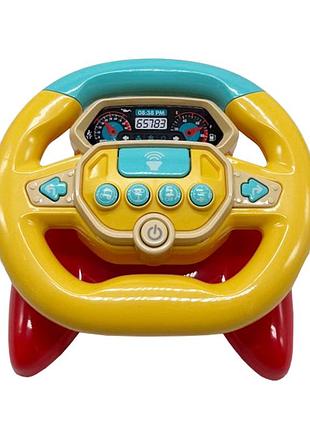 Детский игровой автотренажер hj-9016(red) звуки машины