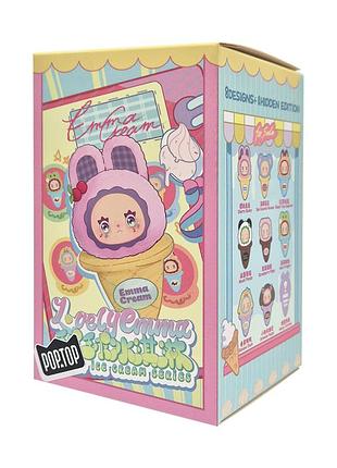 Коллекционная мягкая игрушка с кольцом мороженко pop top mj-000095 lucky emma серии "scoop ice cream"