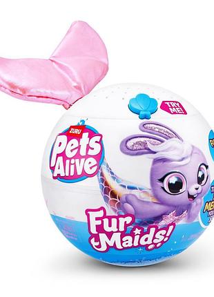 Интерактивный игровой набор серии "furmaids" котенок пурл pets & robo alive 9555a