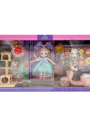 Детская игрушечная кукла "yqe-girl" bambi 3688-183a, с аксессуарами