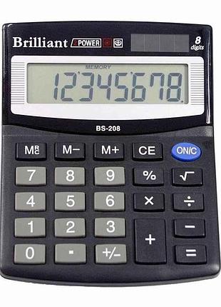 Калькулятор bs-208 8р., 2-пот тм brilliant