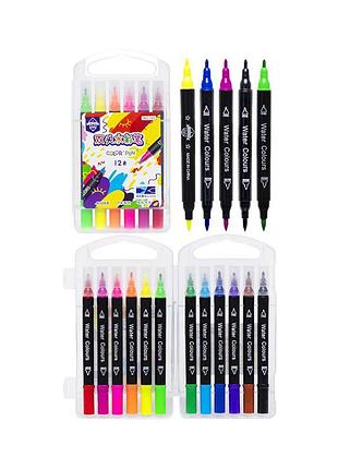 Детские фломастеры "двусторонний" color-it 195-12 12 цветов