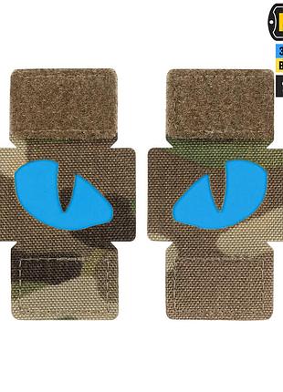 M-tac нашивка tiger eyes laser cut (пара) multicam/blue/gid