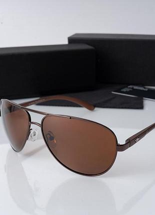 Сонцезахисні чоловічі окуляри з поляризацією polarized (213) коричневі