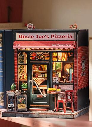 Бук нук піцерія дядька джо uncle joe’s pizzeria diy book nook kit cwgc-210