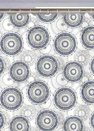 Штора для ванної 180*180см сірий абстракція тм eco fabric