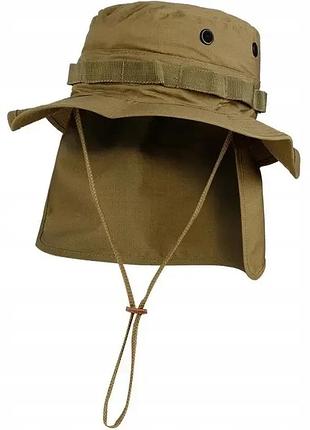 Панама sturm mil-tec british boonie hat with neck flap r/s coyote, sturm mil-tec®