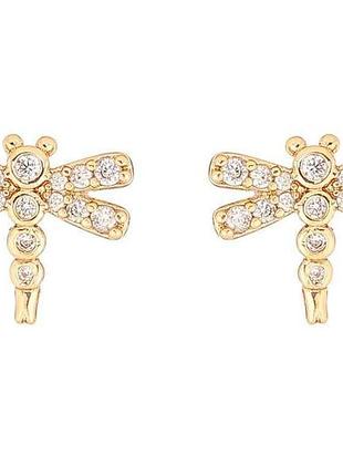 Сережки пусети позолота 18k «бабки» 285850 тм xuping
