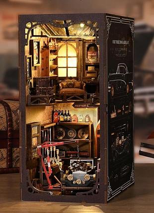 Бук нук ремонтная мастерская интерьерный конструктор craftsmanship repair shop diy book nook bv02-016