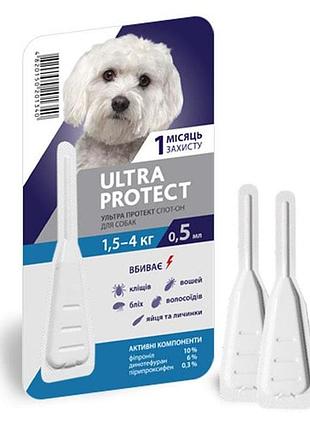 Краплі ultra protect-інсектоакарицидний препарат 1,5-4 кг