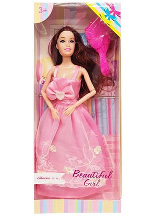 Детская кукла "beautiful girl" d200-216(pink) в нарядном платье