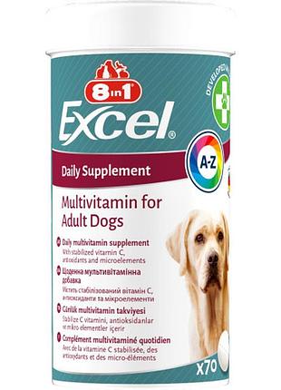 8 in 1 multi vitamin adult-мультивітаміни для дорослих собак, 70 таблеток 8 in 1 multi vitamin adult 108665 70 таблеток
