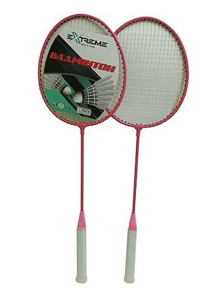 Набор бадминтона bd24188(pink) 2 ракетки, в сумке